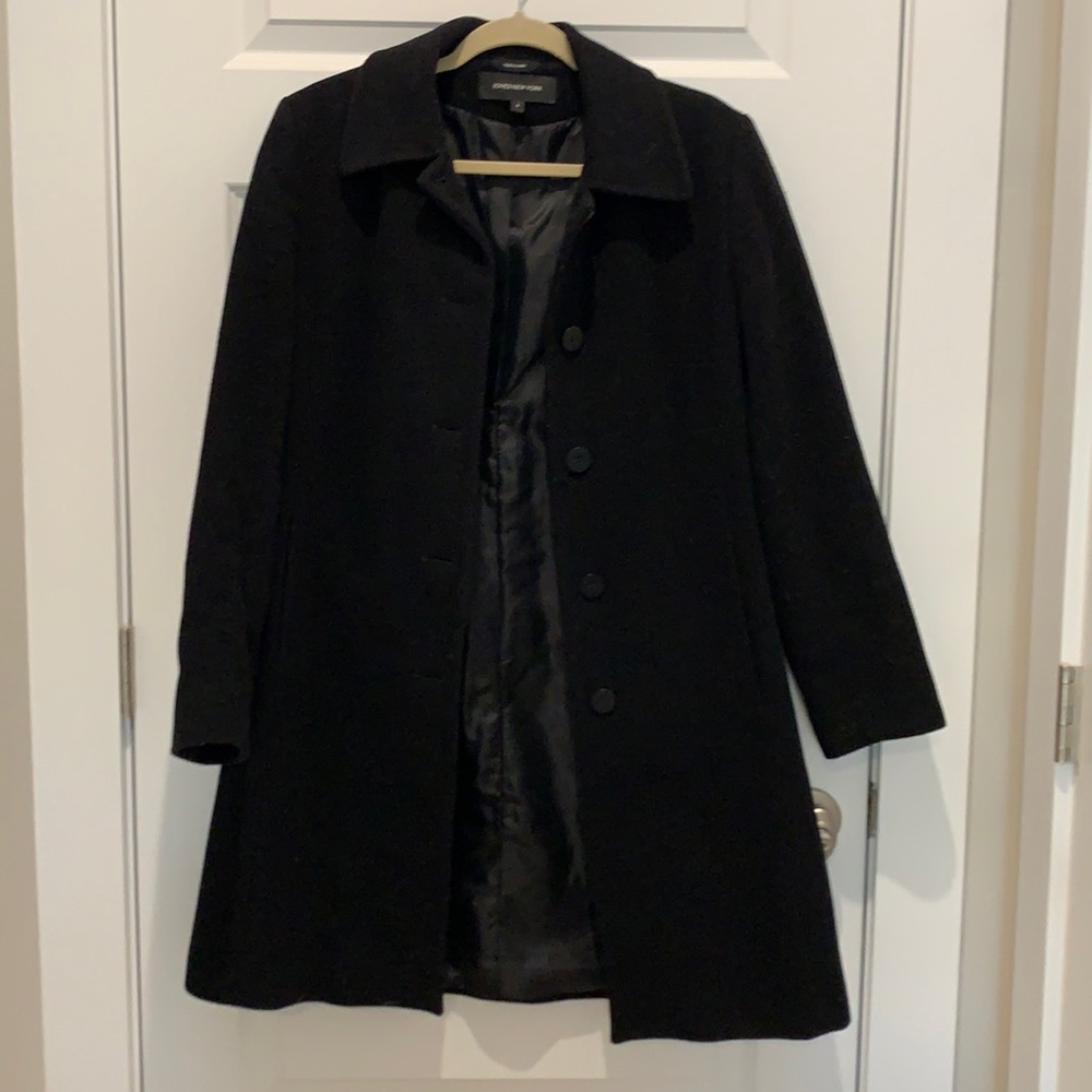 Black Pea Coat Jone New York